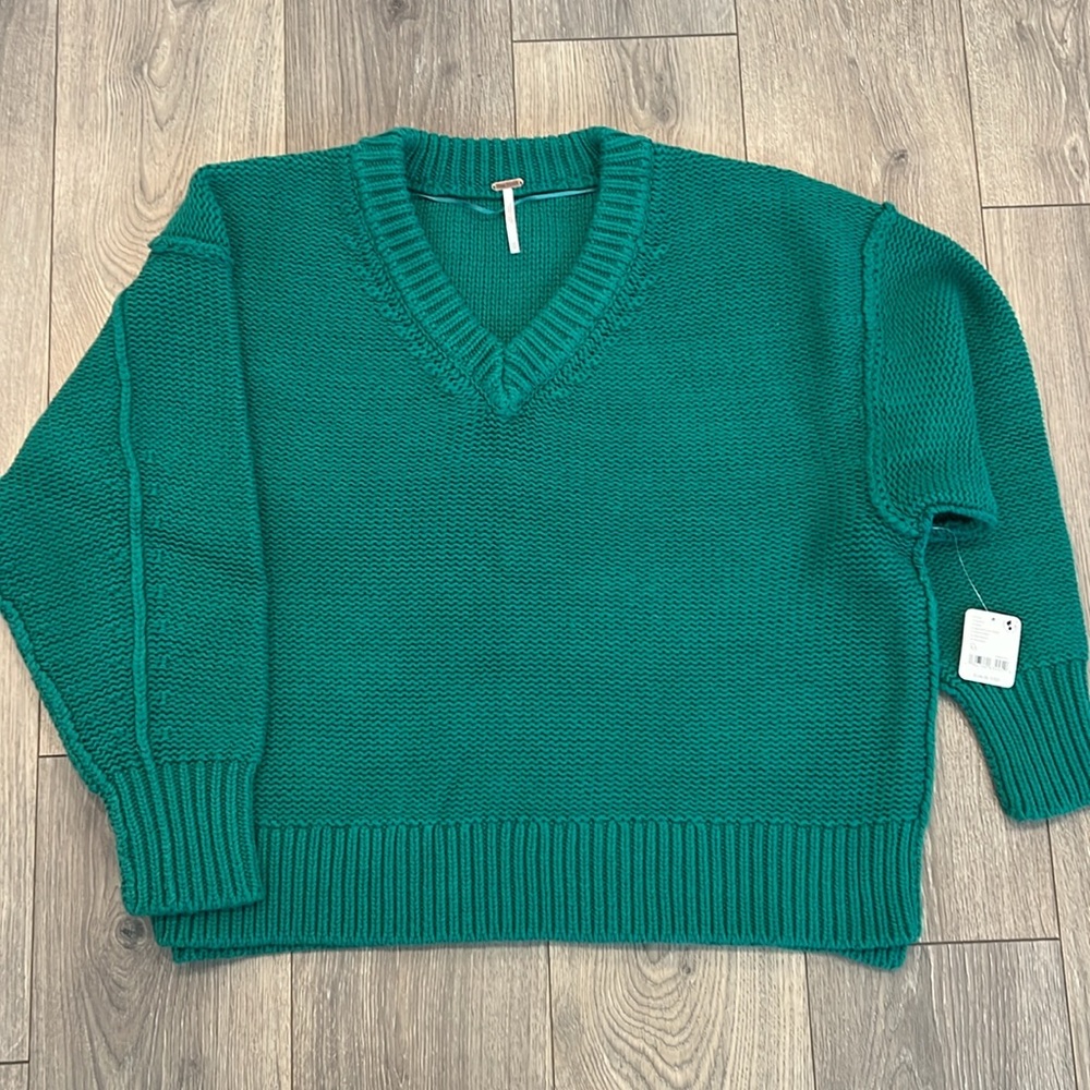Free People Alli V-Neck Sweater - Picture 2 of 11